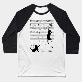 Cat and Music Lovers - a new design for Cat lovers 2019 Baseball T-Shirt